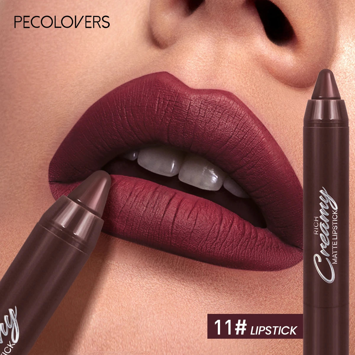 Multiple Colors Matte Lip Liner, Use As Lip Liner and Lipstick, Easy To Accurately Apply, Waterproof Long-lasting Non-stick