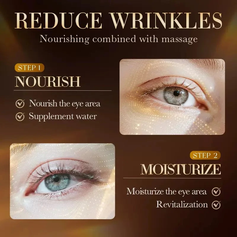 SADOER Snake Venom Peptide Caffeine Anti Wrinkle Massage Eye Cream Anti Dark Circles Anti-Aging Moisturizing Eyes Skin Care