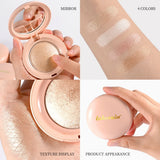 LongLasting Waterproof Face Highlighter Powder Instant Silky Skin Glow Baked Shimmer Illuminator Makeup Contouring Glitter