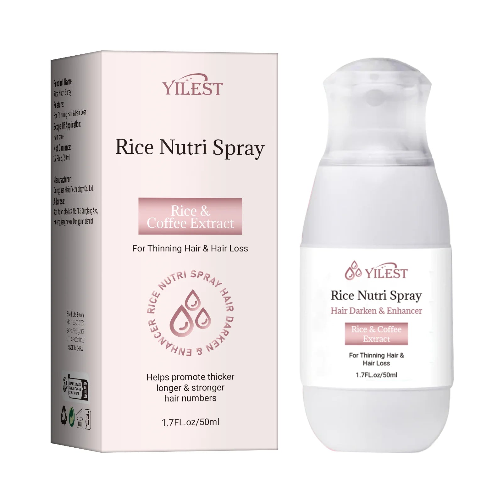 Fermented Rice Water for Hair Growth Hair Regrowth Essential Oil Scalp Treatment Hair Fall Control Serum Plant Dense Hair Spray