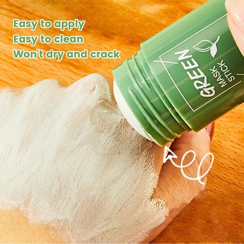 Original Facial Remove Blackhead Green Tea Solid Mask Treat Acne Blemish Black Dots Clean Stick Cream Shrink Pores Skin Care  ﻿