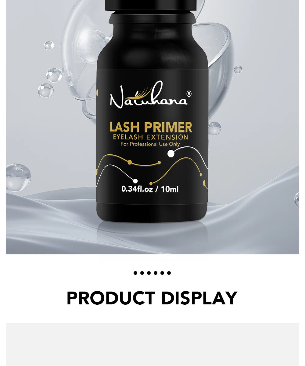 NATUHANA Premium Eyelash Extensions Glue Primer 10ml Long Lasting Fixing Agent for Professional Lash Application Makeup Tool