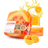 Handmade Kojic Acid Soap with Loofah 100g Lemon Lavender Rose Turmeric Essential Oil Bath Bar New Design Exfoliating Cleansing