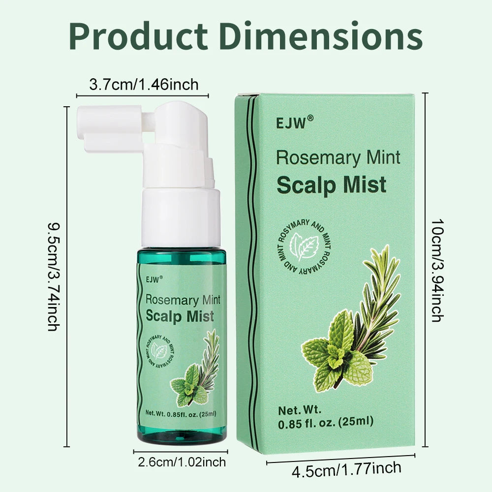 Hair Growth Spray,Scalp Scrub,Rosemary Scalp Exfoliator Scrub Shampoo,Hair Booster Serum,Strengthens Hair Roots,Helps Strengthen