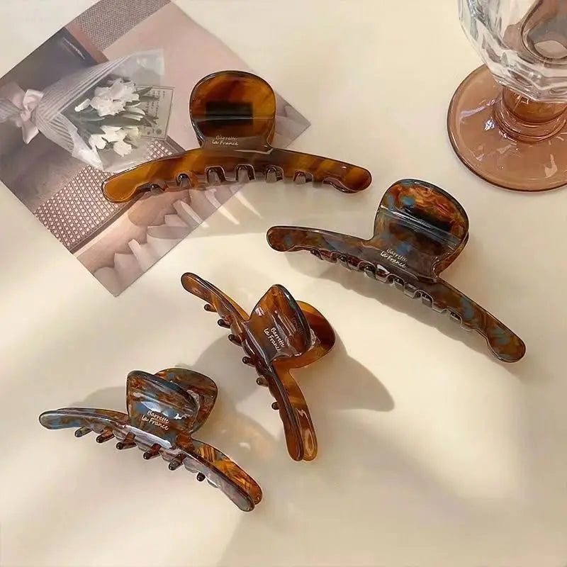 1/2pcs Elegant hair clip, women's back of the head, ins shark clip, 2024 new clip headwear, high-end feeling, vinegar grip clip