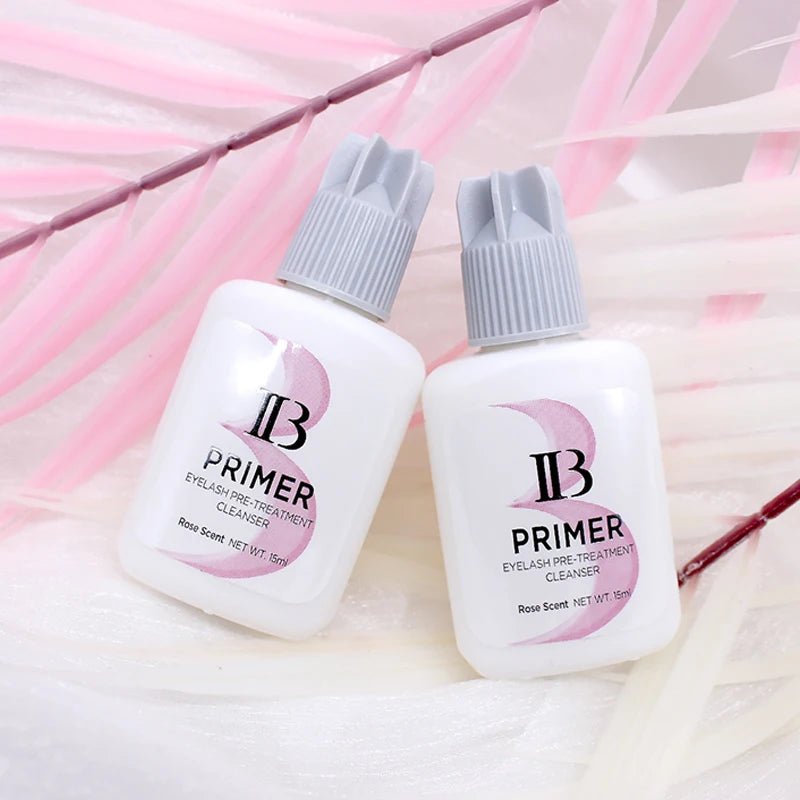 1Bottle IB Rose Primer Eyelash Extension Booster Long Lasting Original Korea Shop Adhesive Supplies Makeup Glue Stronger Tools