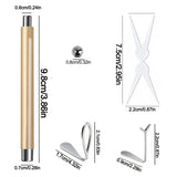 4Pcs Strong Magnetic Stick Cat Eye Set Magnet Double Headed Nail Art Cylindrical Ball Heart-shaped Hollow Cat Eye Magnet Tools