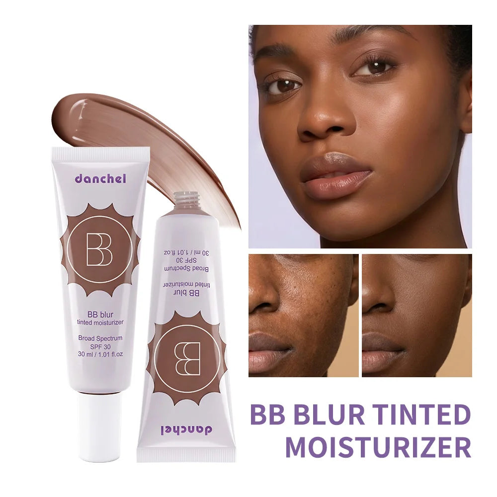 SPF30 BB Blur Tinted Moisturizer Medium Coverage Even Skin Tone Lightweight Sun Protection Face Makeup