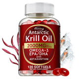 Antarctic Krill Oil Astaxanthin Capsules(EPA, DHA) Joint And Skin Health Support Immunity, Cardiovascular, Non-GmoSupplementsSup