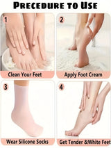 Elastic Silicone Moisturizing Foot Socks For Dry …Cracked Feet Foot Care Socks Massage Moisturizing