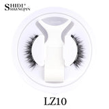 1/2 Pair Reusable Magnetic Eyelashes Tweezers Set Faux Mink Lashes Handmade 3D Natural False Eyelashes and Magnetic Tweezers Set