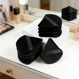 Black Triangle Velvet Powder Puff Soft Foundation Makeup Sponge Portable Household Cosmetic Beauty Accessory