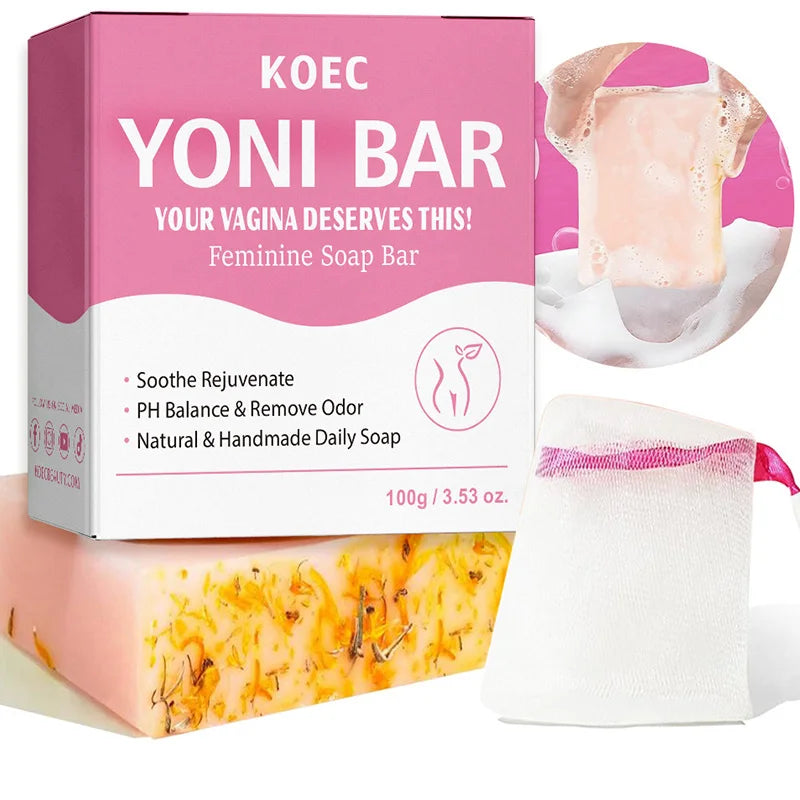 Premium Yoni Bar – Natural Feminine Care Soap for pH Balance, Odor Control & Hydration Daily Intimate Hygiene Handmade & Vegan