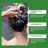 Rosemary Hair Growth Spray with Rice Water Hair Care Oil for Scalp Hydrate Thickness Anti-Flake Soft Smooth Strengthen Hair Mist
