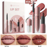 4pcs/10pcs/set Nude Lip Gloss Matte Velvet Lipstick Waterproof Long-lasting  Liquid Lipstick Women Moist Lip Tint