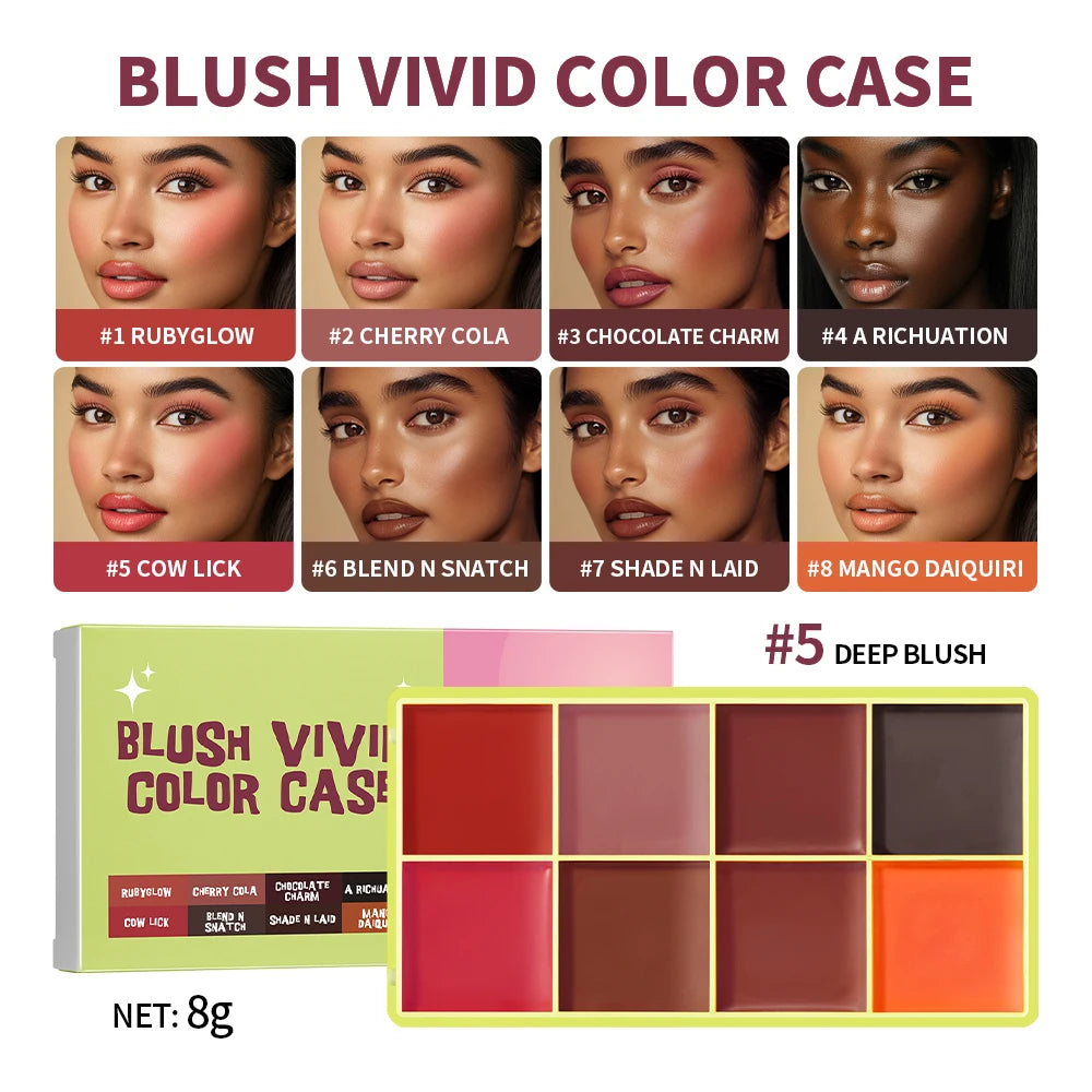 Eyebrow Cream Blush Curve Case Cream Cosmetics Highlighter Palette Matte Shimmer Finishes Shadow Tones Long-Lasting Cosmetics