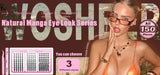 WOSHEER Manga Lash Clusters Kit Cat Lashes with Lash Bond & Seal Cluster Eyelash Extensions Mixed Tray Eyelash Clusters Kit