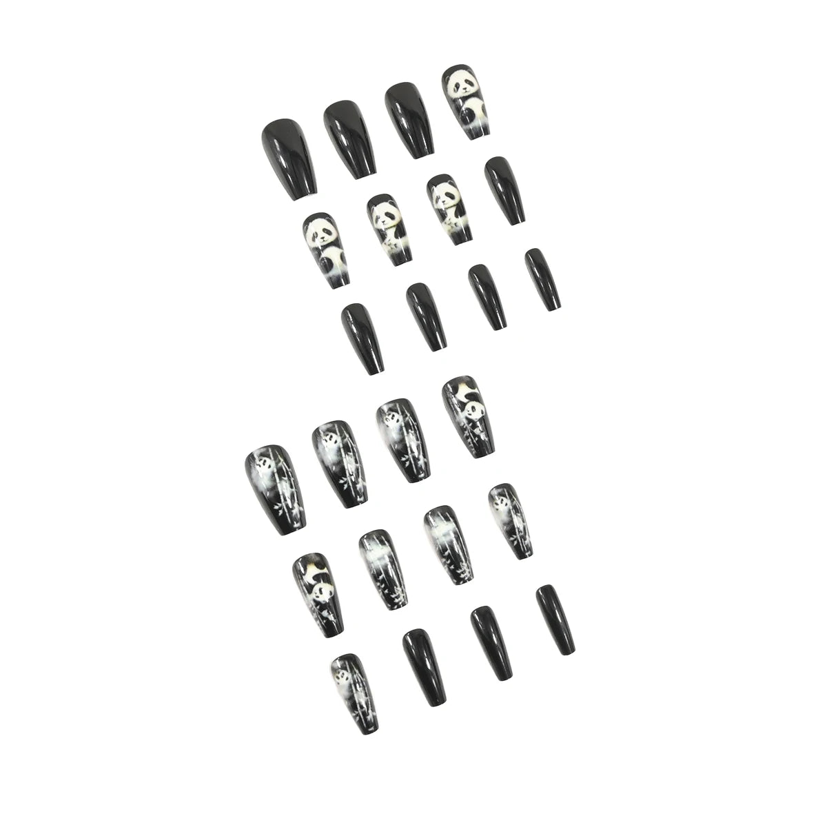 Transform Your Nails With 24pcs Extra Long Stiletto French Style Modern Classic Simple BLACK Solid Color Full Cover Fake Nail Ki