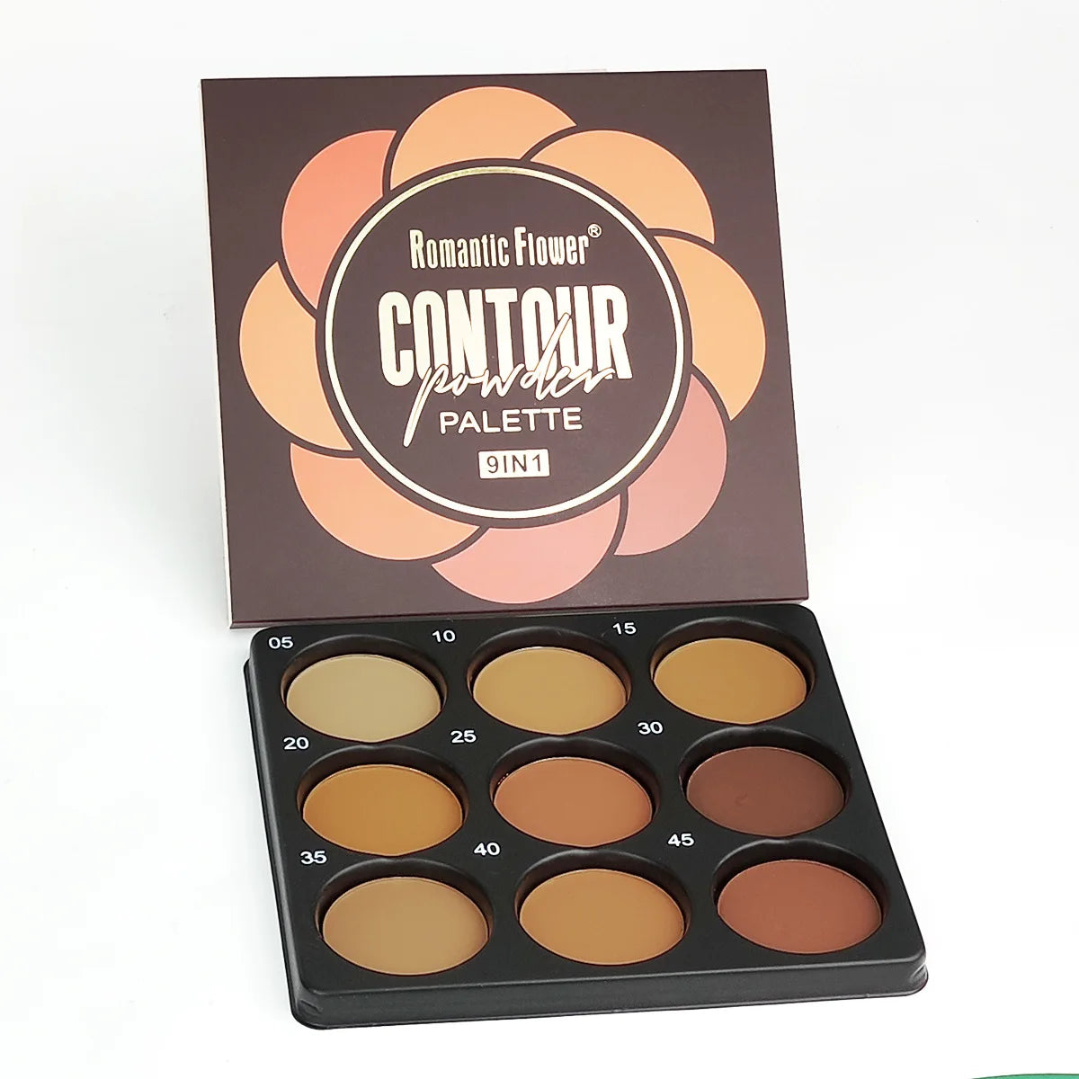 9-Color Waterproof Contour Concealer Matte Palette Medium to Deep Shades 3D Sculpting Oil Control Long Lasting Wear Makeup