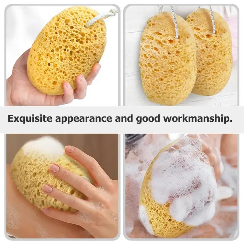 1PCS ponge Body Shower Bath Sponges Foam Loofah Scrubber Exfoliating African Net Scrubbing Wash Women Pouf Brush Puff Soothing