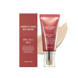 BB Cream SPF 42 PA +++ Tinted Moisturizer for Face Full Coverage Concealer Liquid Foundation Makeup for Dark Circles Fine Lines