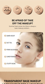 Ocheal 30g CC Cream Foundation Waterproff Concealer Moisturizing Sunscreen Liquid SPF 50+ Long Lasting Brightening Makeup Primer