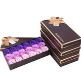 New In 18pcs Scented Rose Flower Petal Bath Body Soap Wedding Party Artificial Flowers Daily Necessities Free Shipping Items