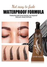 HANDAIYAN 5-color brush head peel-off eyebrow tint Waterproof, long-lasting, and smudge-proof peel-off eyebrow tint