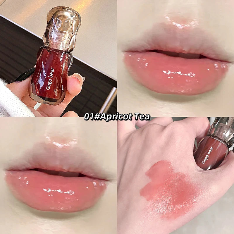 Gege Bear Crystal Gloss Lip Tint — Vochtigende Formule Voor De Lippen Met Een Spiegelglans, Kleurrijke Kleuren En Een Jeugdige H