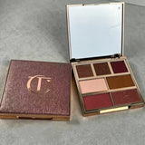 Charlotte Tilbury Peachy Blush For Cheeks Easy To Blend&Eyeshadow Contour Palette To Enhance Facial Features And Add Dimension