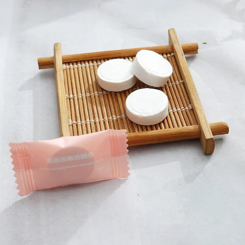 20/50/80/100PCS Mini Compressed Towel Disposable Capsules Towel Magic Face Care Tablet Outdoor Travel Cloth Wipes Paper Tissue