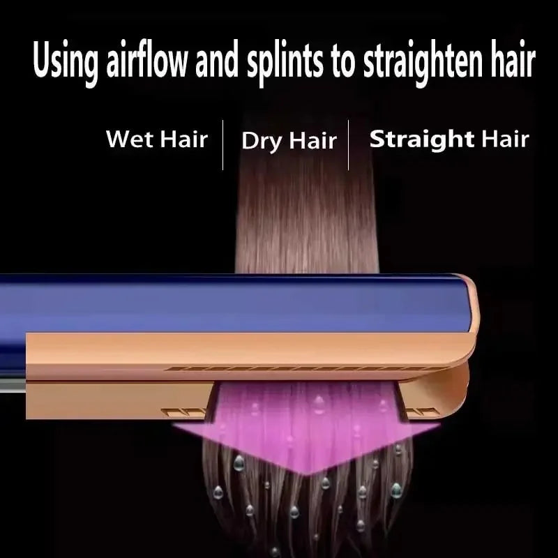 Professional Styling Tool Hair Straightener & Hair Dryer Heat-Up Hair Flat Iron Negative Ion Iron Household Hair Dryer
