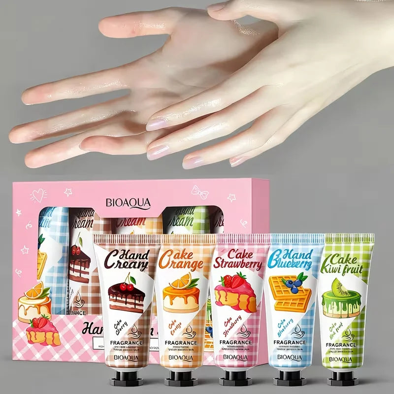 Christmas gift 5/box hand cream set,Fragrance hand cream,cream texture,hand cream travel pack,durable moisturizer gift for women