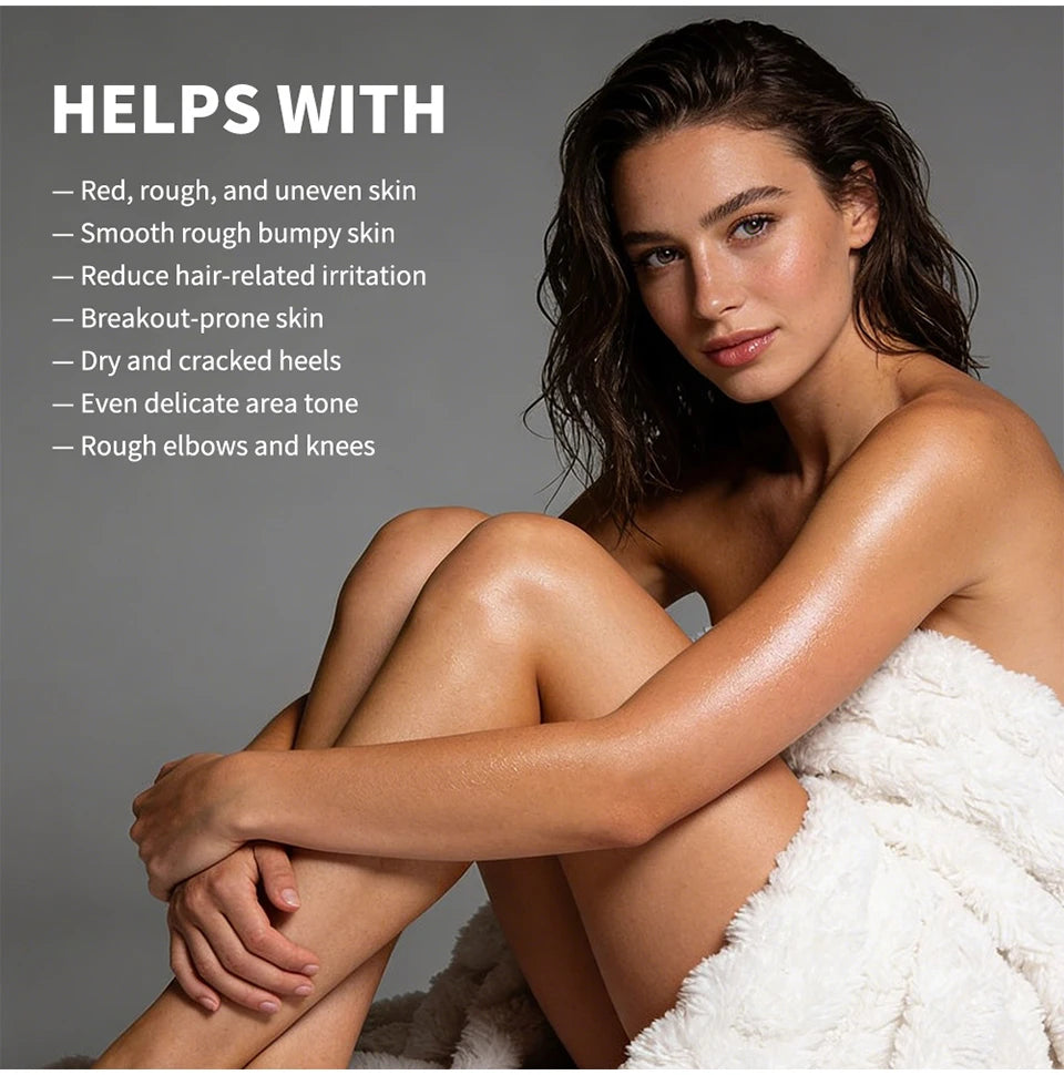 Lakerain Exfoliating Body Stick Multiple Glycolic Acid Cleaning Long-lasting Moisturizing Nourishing Smoothing Skin Care