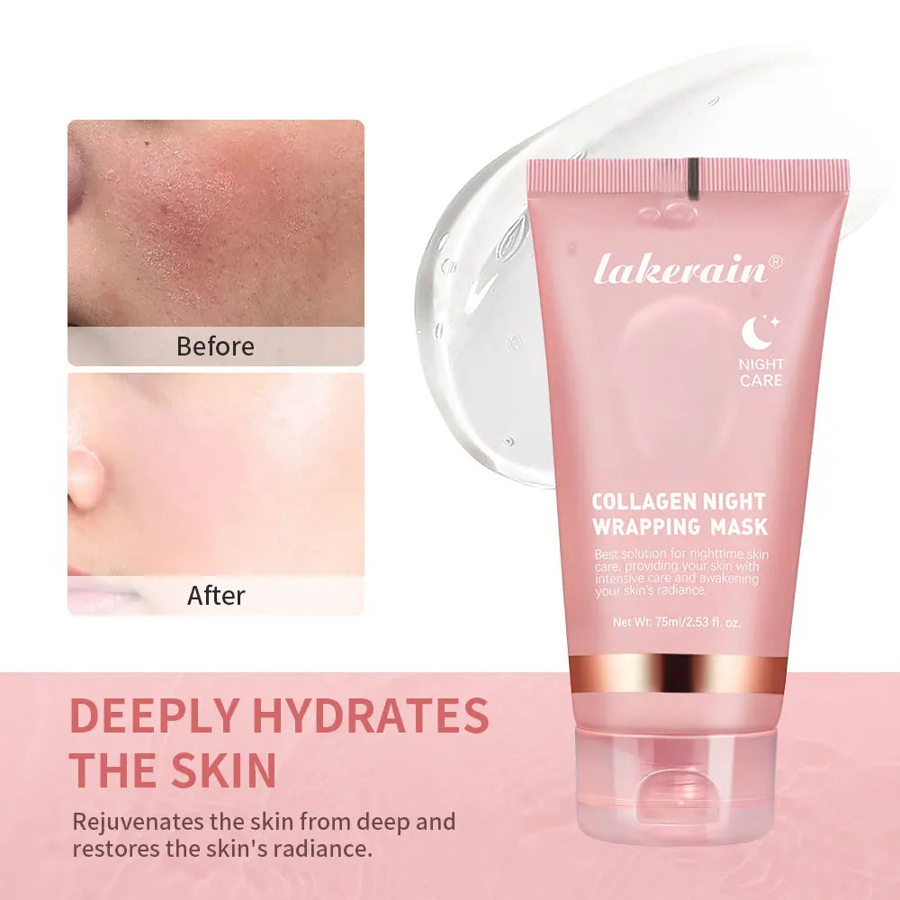 Deep Collagen Mask Korean Peel Off Mask Face Anti Wrinkle Lifting Skin Care Masks Bio Pack Night Wrapping Woman Skin Care