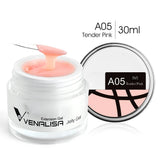 VENALISA Clear Color Extension Gel Pearl Glittle Gel Canni Supply Camouflage Fasting Jelly Nail Gel Self Leveling Acrylic Gel