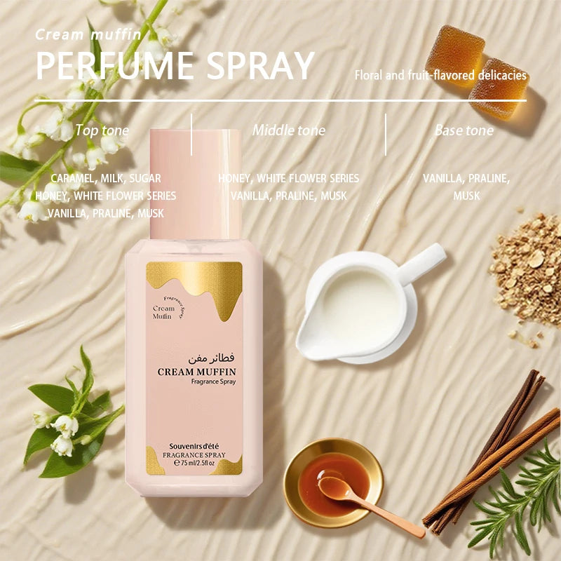 75ml Caramel Dream Fragrance Spray Long-lasting Fragrance Fresh Floral Fruity Gourmet Tune Elegant Charm Neutral Eau De Toilette