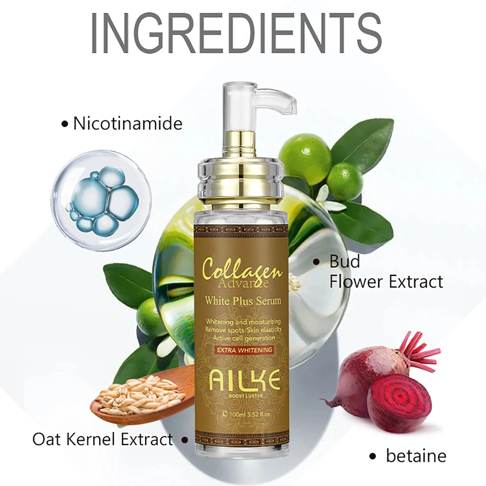 AILKE Collagen 5-in-1 Skin Care Set, Restore Skin Elasticity, Smooth Skin, Brighten, Even Skin Tone,For Face And Body Use Kit