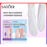 SADOER  Exfoliating Feet Mask Exfoliating Foot Peel Mask Socks Pedicure Peeling Dead Skin Remover Feet Mask Peel Moisturizing