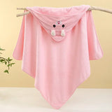 Soft Bath Towel for Baby Absorbent Towel Newborn Swaddle Wrap Baby Blankets for Girls Boys Thick Hooded Bath Towel Cloak lj
