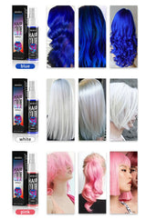 Temporary Hair Color Spray One-Time Hair Dyeing Instant Hair Salon Multi Color Hair Dye Makeup Chalk Washable DIY Party Styling