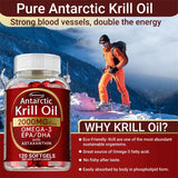 Antarctic Krill Oil Astaxanthin Capsules(EPA, DHA) Joint And Skin Health Support Immunity, Cardiovascular, Non-GmoSupplementsSup