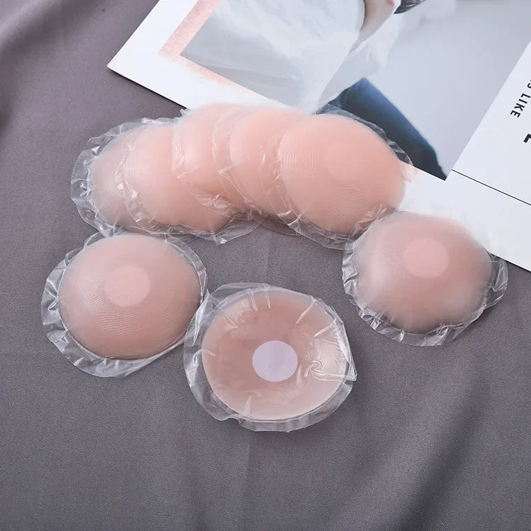 2/10pcs Invisible Nipple Cover Stickers Self-adhesive Chest Breast Petals Silicone Lift Up Paddings Reusable Women's Patch Bra
