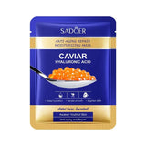 5Pcs Sadoer Caviar Hyaluronic Acid Moisturizing Facial Masks Brightening Firming Hydrating Face Mask Facial Skin Care Products