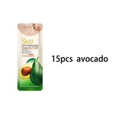 FENYI 15pcs Shea Butter Body Scrub Face Exfoliating Peach Extract Deep Cleansing Moisturizer Soft Whitening Skin Care Body Care