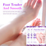 6packs Exfoliating Foot Mask Feet Peeling Mask Spa Socks Smooth Dead Skin Remover Moisturizing Foot Mask