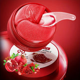 Pomegranate Eye Mask Multi-Effect Nourishing And Moisturizing Eye Patch for Hydrating the Eye Area 60pcs/bottle-1 bottle