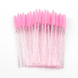 25/50/100 Pcs Eyelash Brushes Mascara Wands Eyelash Makeup Brush Spoolies for Eyebrow Eye Lash Extension Removing Beauty Tools