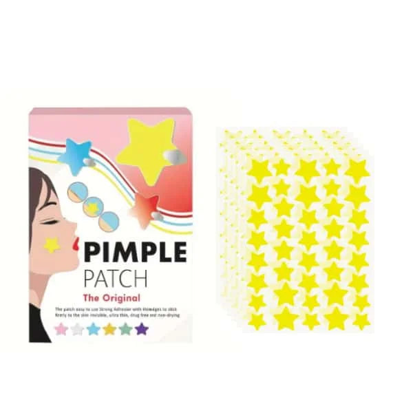40 pieces of multi-color star acne patches, facial acne patches, concealer acne patches, and pimples patches, ultra-thin.