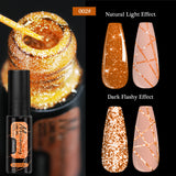 5ml Fluorescent Diamond Line Gel Shiny Painted Gel Nail Polish Semi-Permanent UV Gel Polish Varnish DIY Nail Art Design Salon